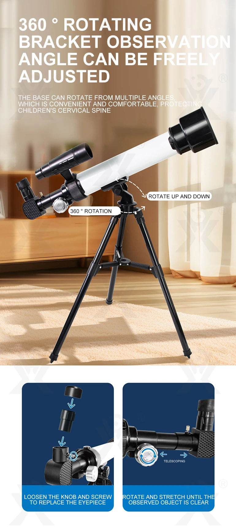 Astronomical Telescope Toys, Cultivate Children’s Interests and Hobbies (TG4241903) — product detail panel 4