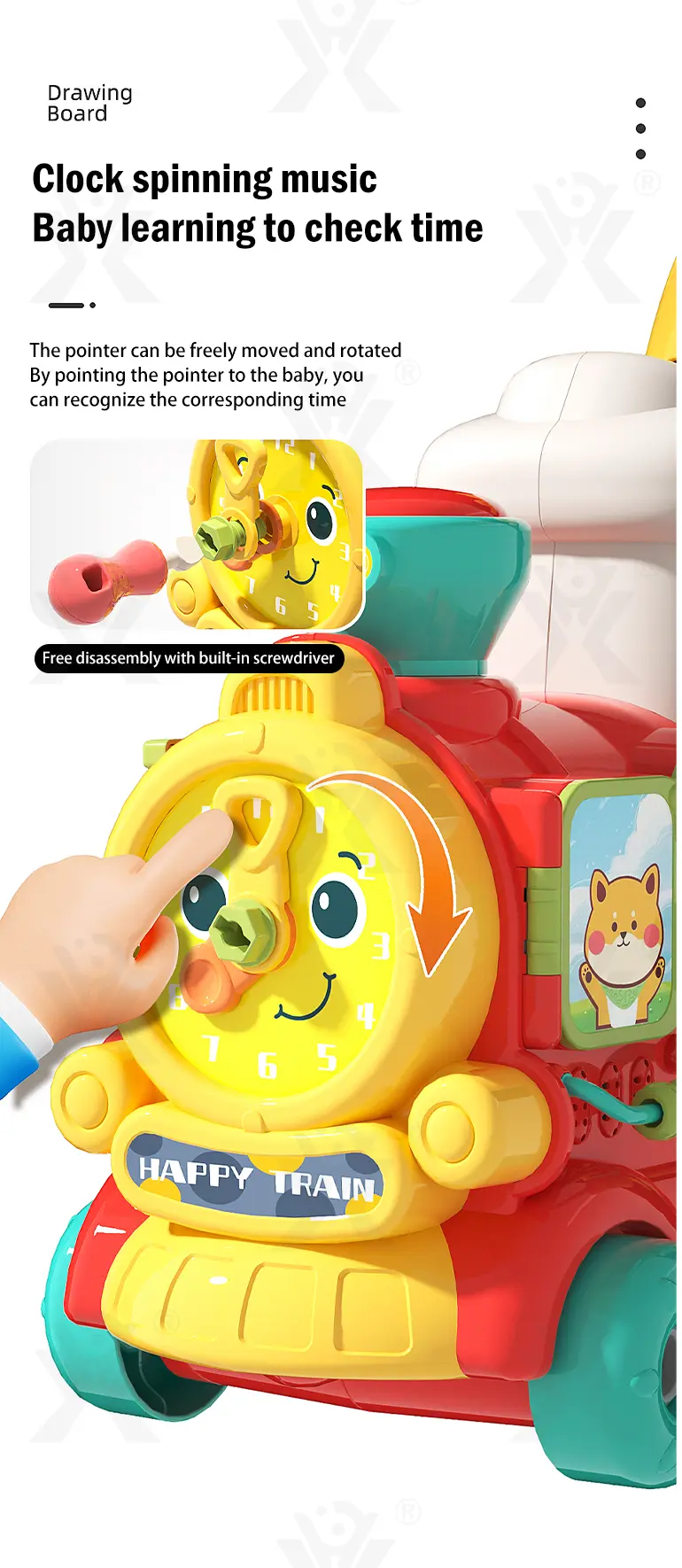 Baby Walkers,Steam Train Shape (TG4900002) — product detail panel 6