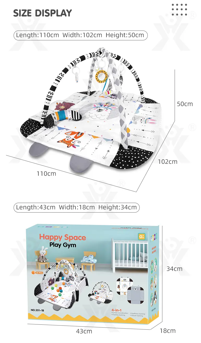 Baby Play Mats for Tummy Time, Crawling & Sensory Learning (TG4092323) — product detail panel 8