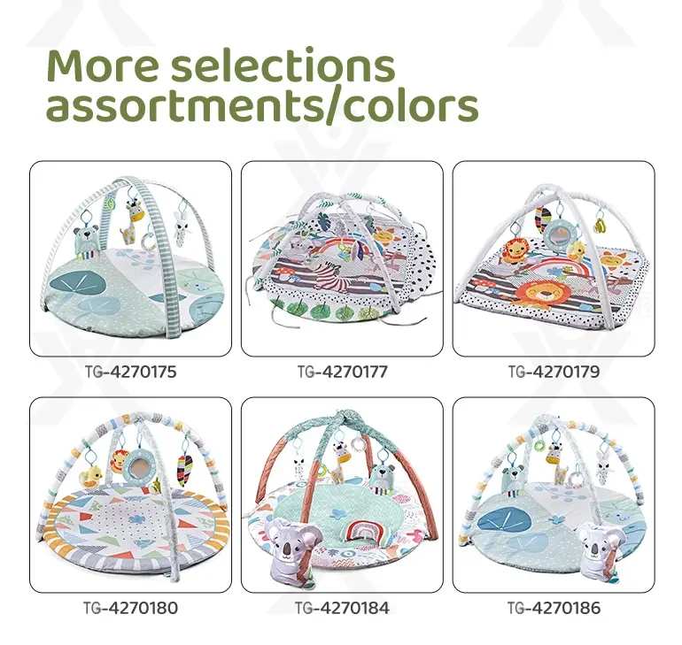 Baby Play Mat Gyms, “Forest Leaf” Shape, with Wooden Stand (TG4526477) — product detail panel 7