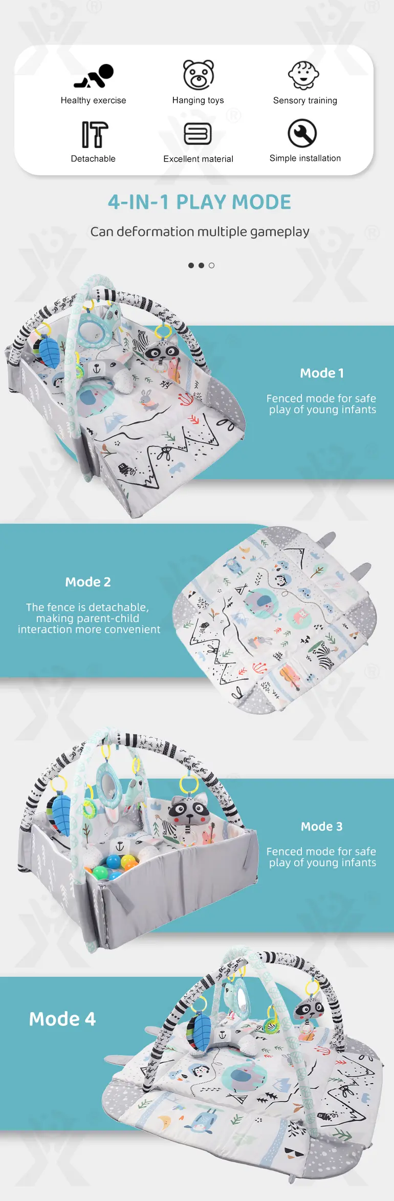 Baby Playmats for Sensory Development and Safe Playtime (TG3922820) — product detail panel 2