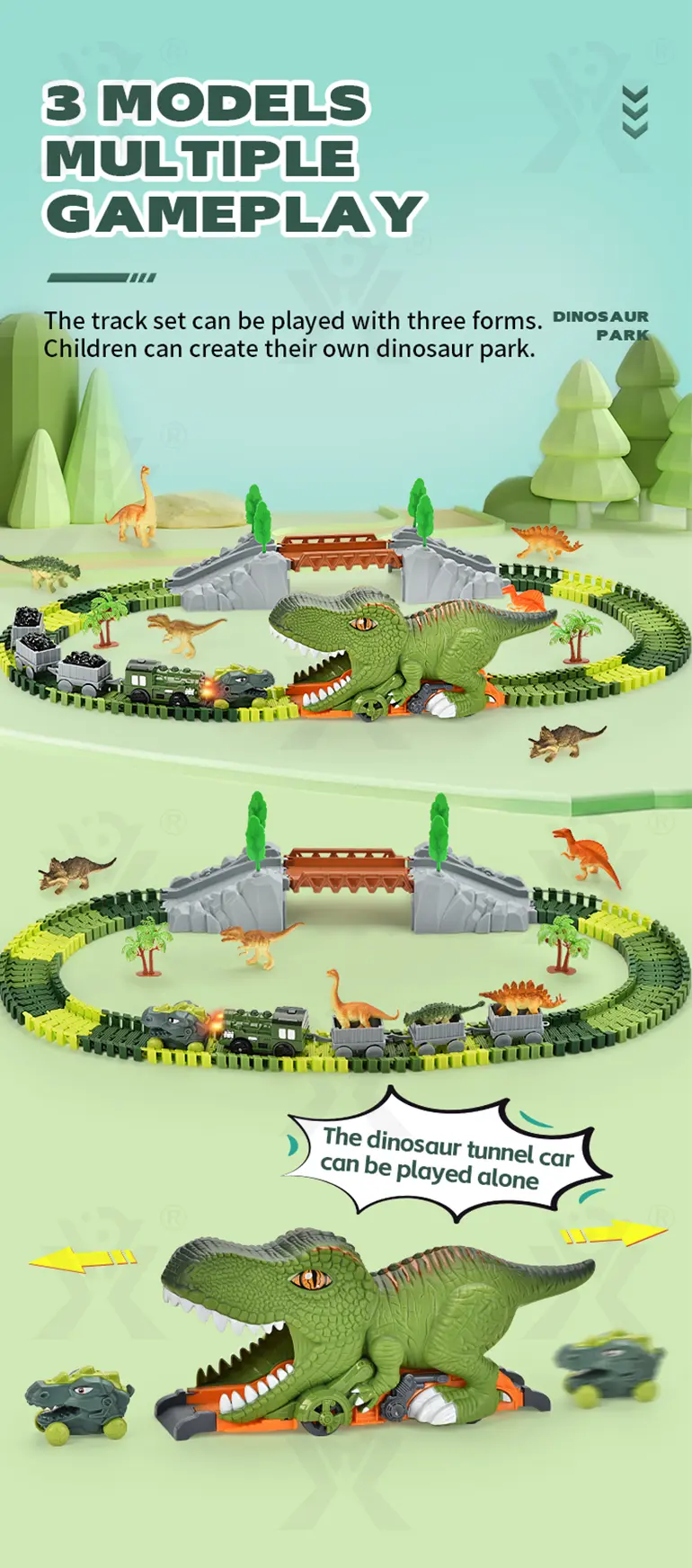 Dinosaur Themed Track Toy Sets (TG4057477) — product detail panel 4