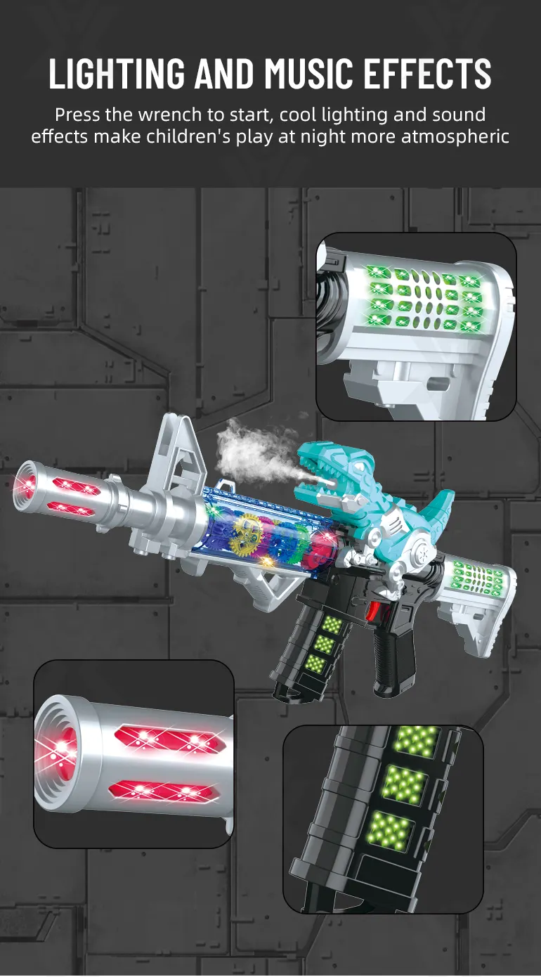 Dinosaur Electric Toy Guns with LED Lights, Sounds & Spray (TG4395199) — product detail panel 5