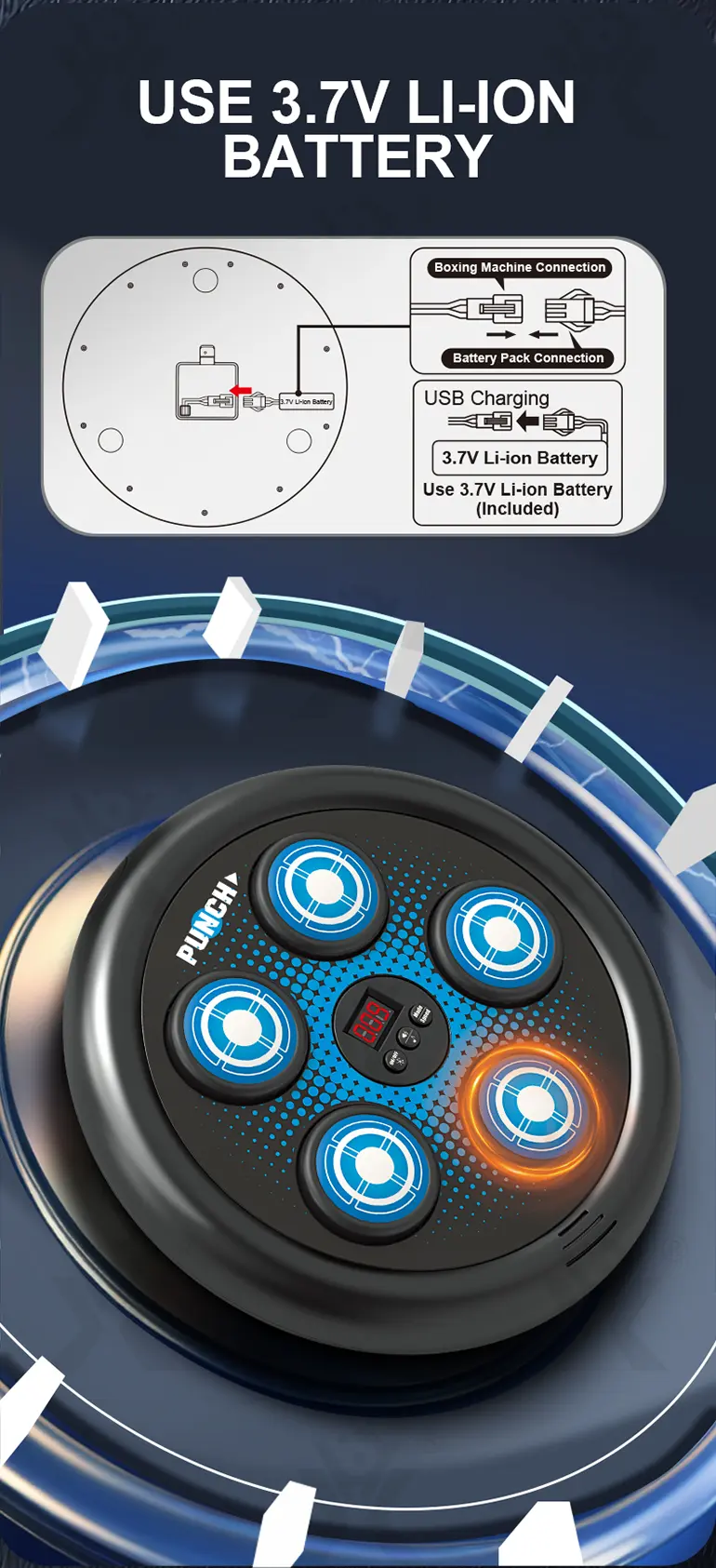 Electronic Boxing Board Toys, Boxing Toys for 8 Year Olds and Up (TG4862798) — product detail panel 8