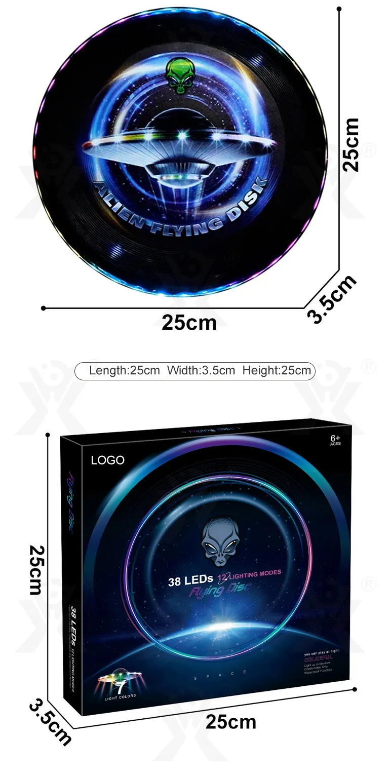 Alien Glowing Flying Discs (TG4441011) — product detail panel 6