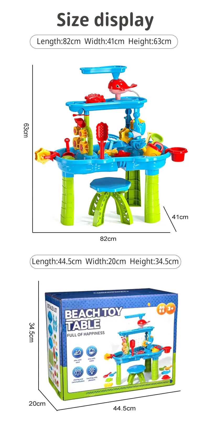 Kids Beach Water Play Table Toys (TG4043983) — product detail panel 9