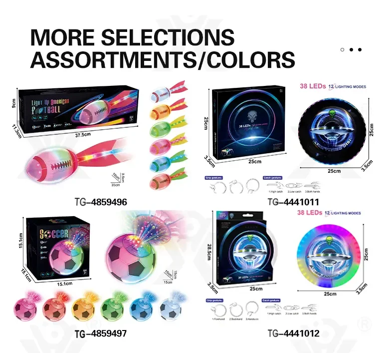 Light Up American Football Toys, with Rainbow Light Trails, Perfect for Night Games (TG4859496) — product detail panel 4