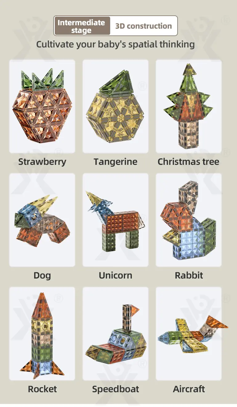 Magnetic Building Block Sets, Stimulate Children’s 3D Imagination (TG4074525) — product detail panel 7