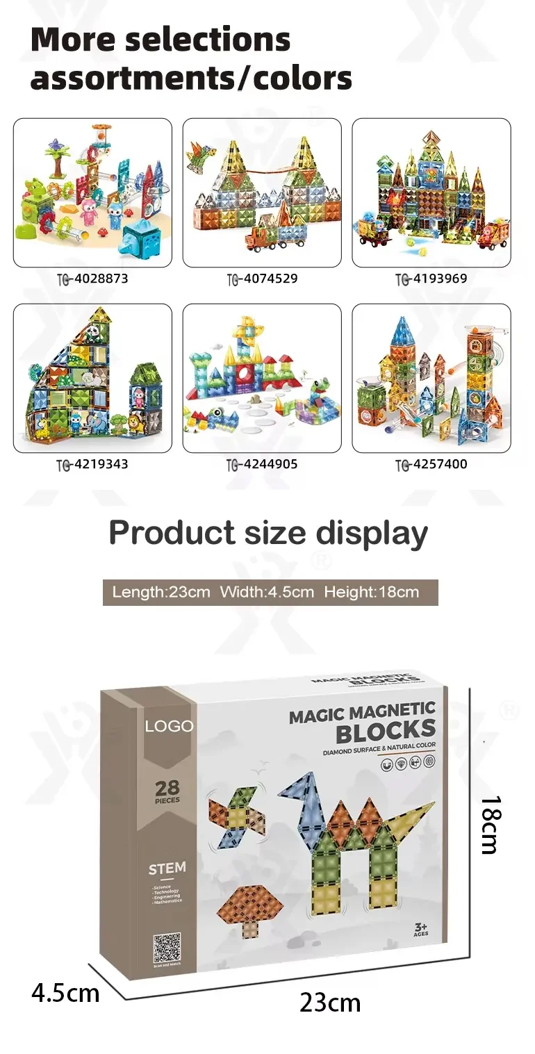 Magnetic Building Block Sets, Stimulate Children’s 3D Imagination (TG4074525) — product detail panel 9
