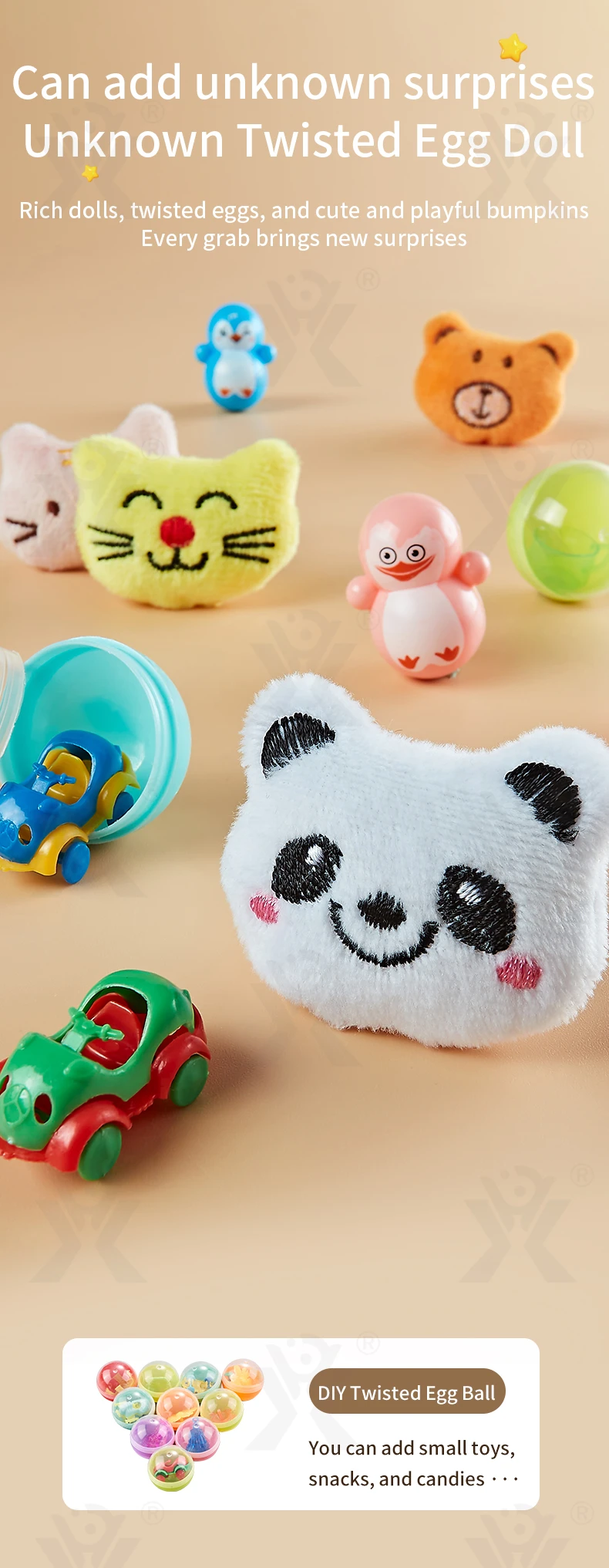 Astronaut-Themed Mini Claw Machine Toy with Plush Dolls, Sound & Light Effects, and Surprise Eggs (TG4262258) — product detail panel 8