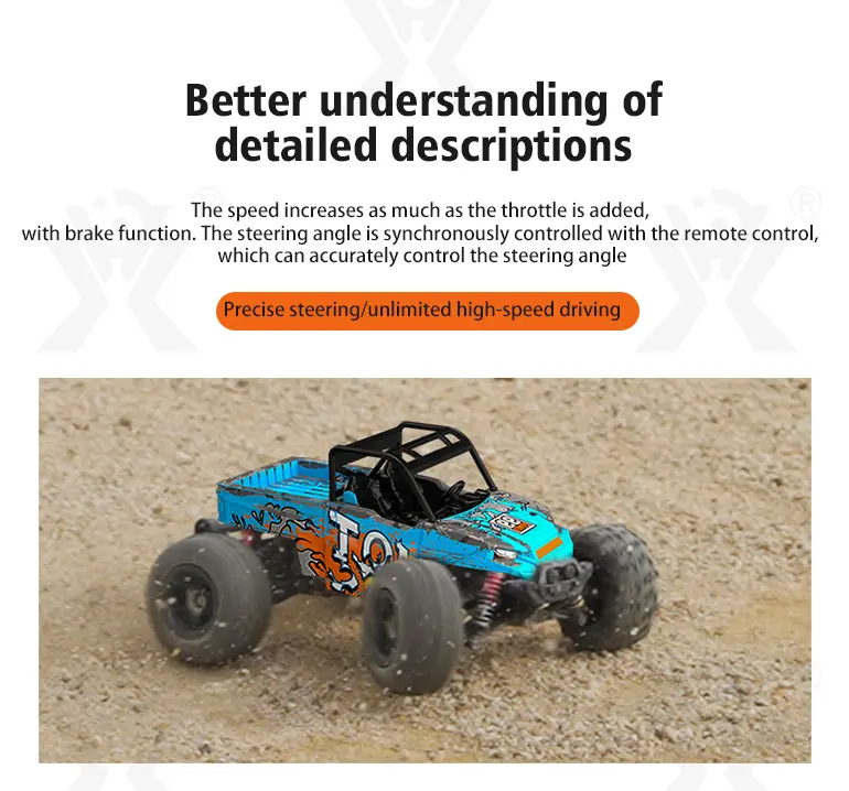 High-Speed RC Cars, 36km/h, 1:16 Simulation Car Body, Six Colors Available (TG4048964) — product detail panel 3