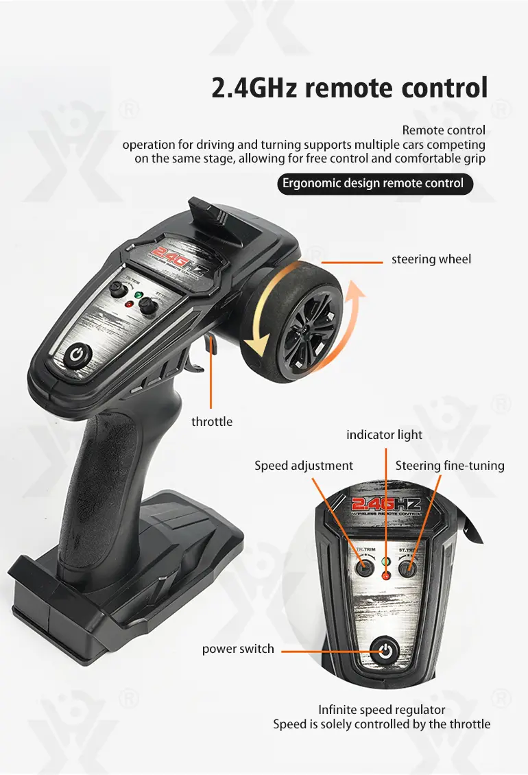 High-Speed RC Cars, 36km/h, 1:16 Simulation Car Body, Six Colors Available (TG4048964) — product detail panel 9