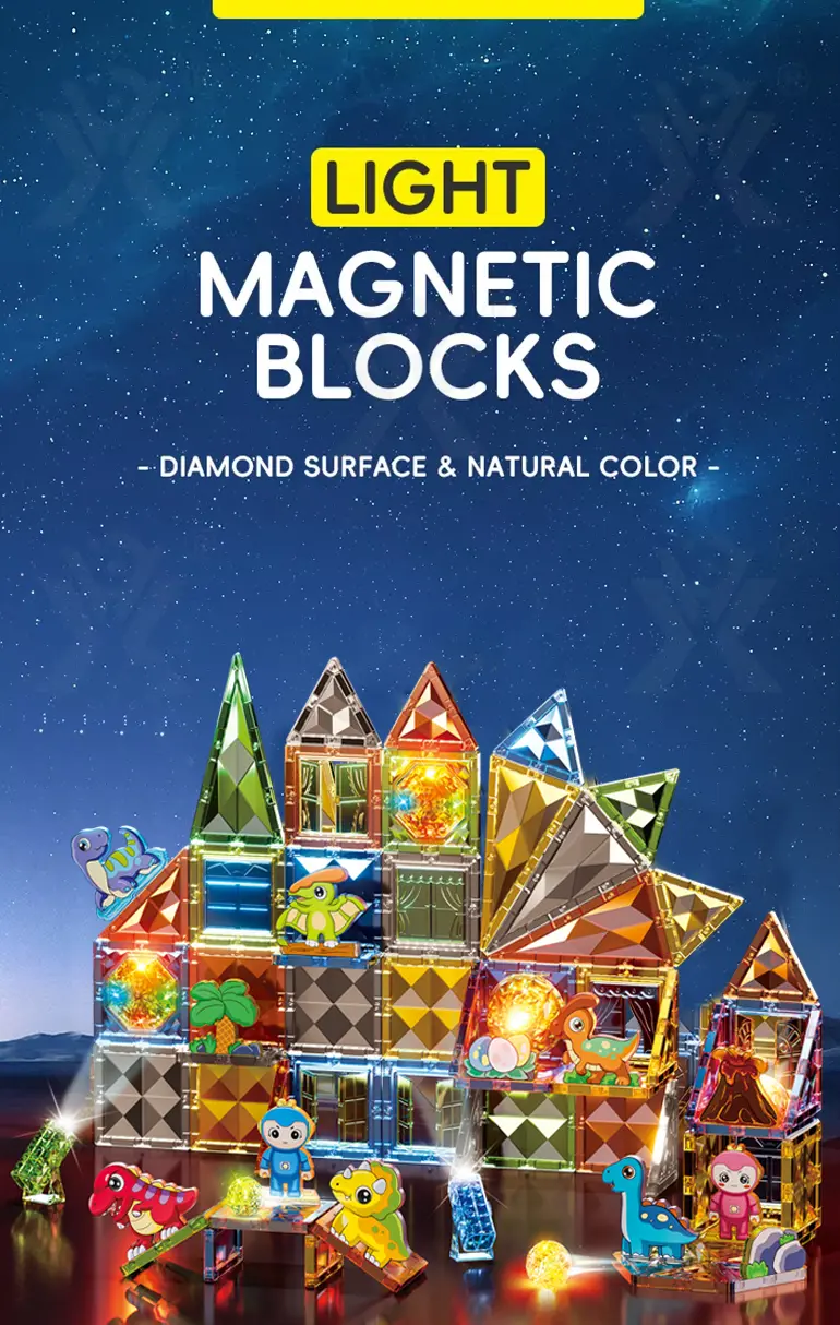 Shiny Magnetic Building Blocks (TG4863236) — product detail panel 1