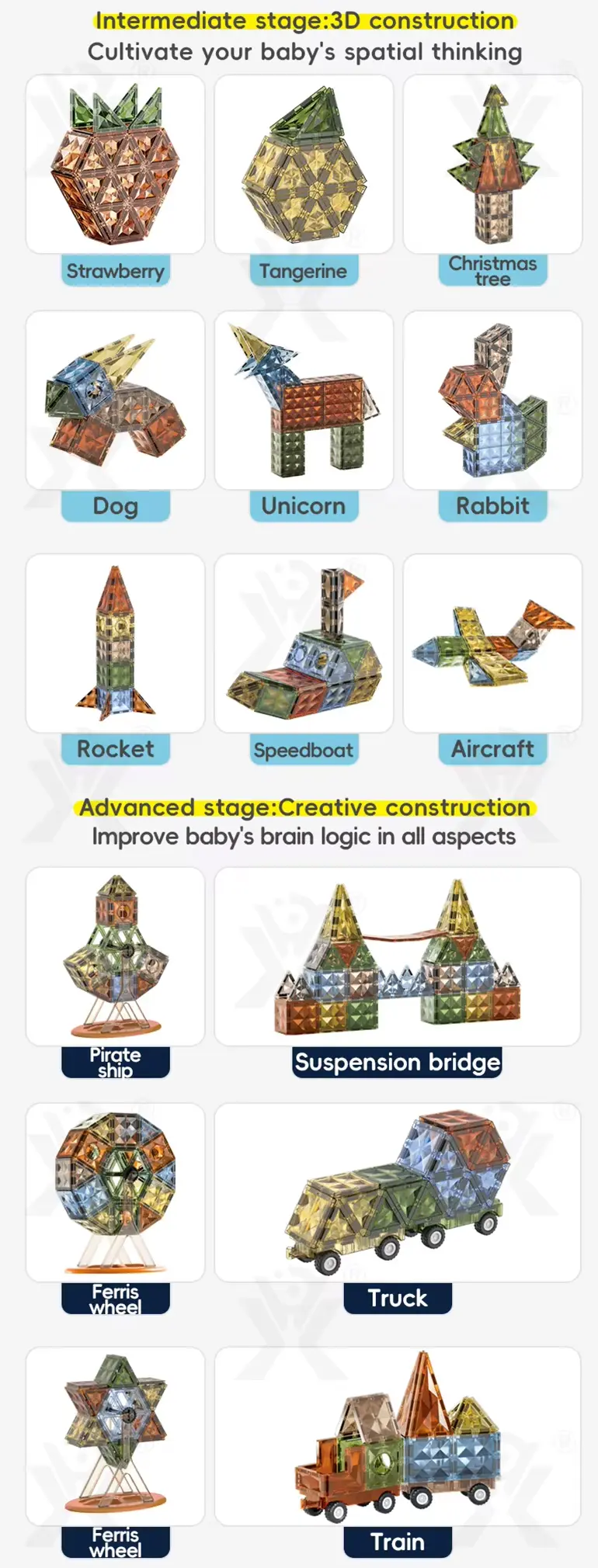 Shiny Magnetic Building Blocks (TG4863236) — product detail panel 9