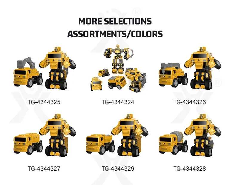 5-in-1 Transforming Construction Vehicle Robot Toy Set for Kids (TG4469636) — product detail panel 7