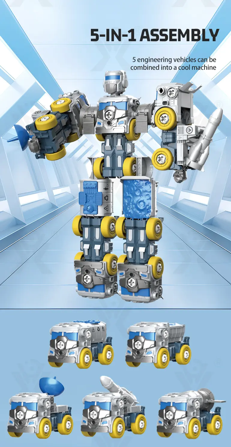 5-in-1 Transforming Construction Robot Toy Set for Kids (TG4469642) — product detail panel 5