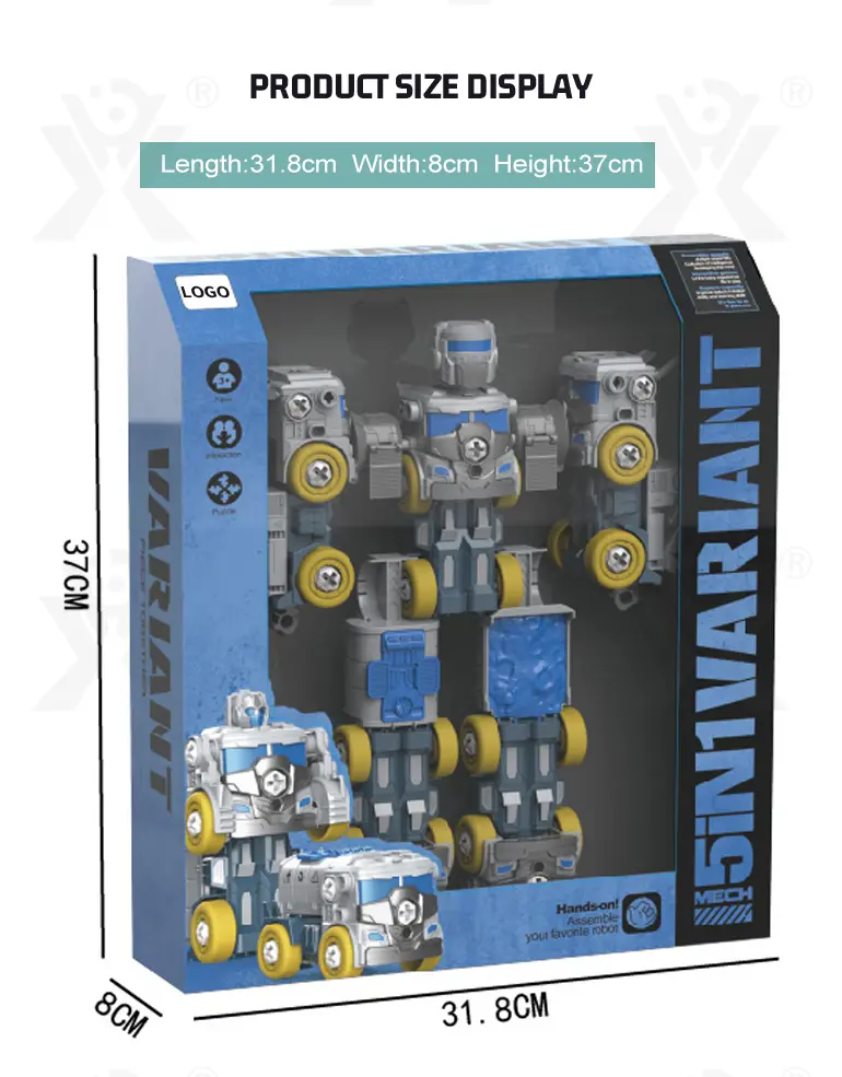 5-in-1 Transforming Construction Robot Toy Set for Kids (TG4469642) — product detail panel 8