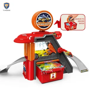 Car Wash Toy Sets, Equipped with Manual Water Spray System and Alloy Toy Car