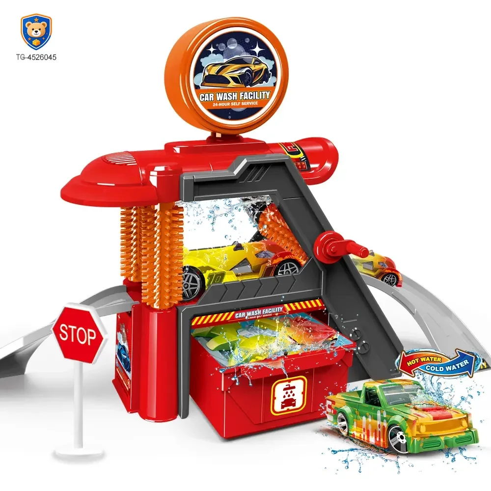 Car Wash Toy Sets, Equipped with Manual Water Spray System and Alloy Toy Car — product view 3