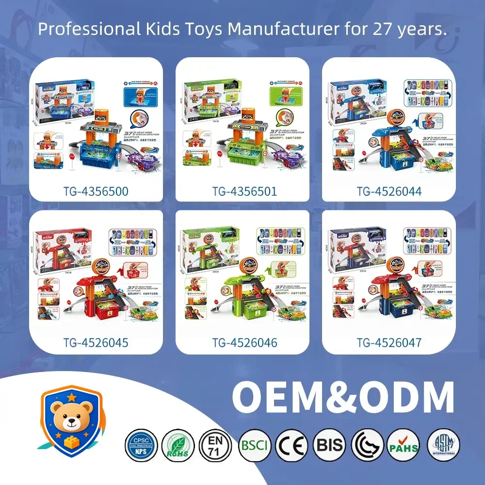Car Wash Toy Sets, Equipped with Manual Water Spray System and Alloy Toy Car — product view 6