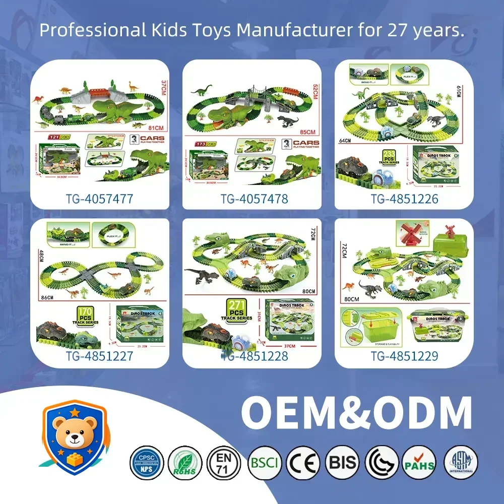 Dinosaur Themed Track Toy Sets — product view 7