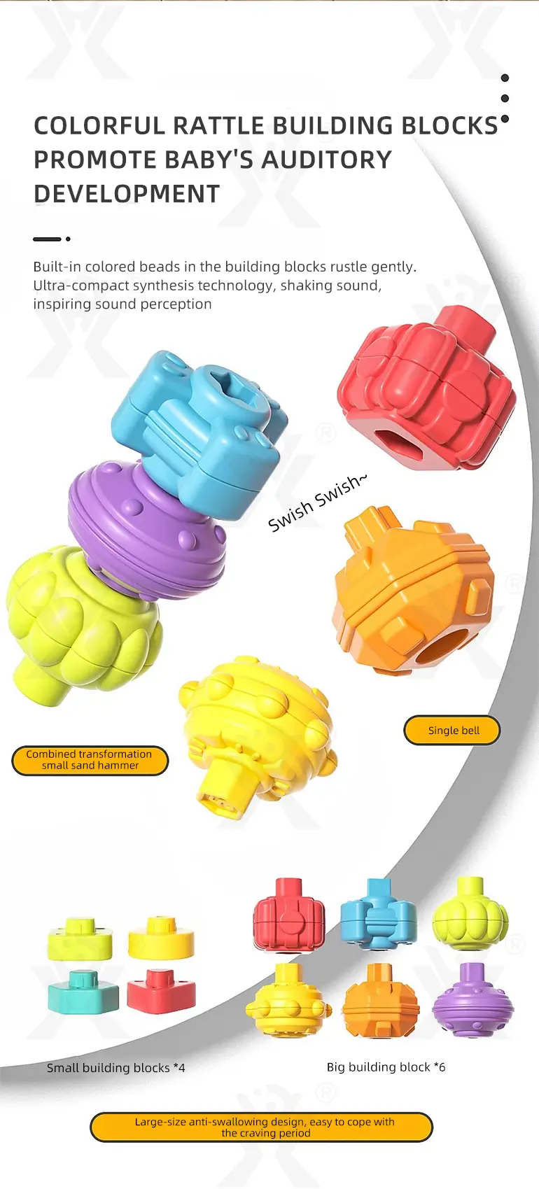 Educational Toys, Elephant Stacking Toys, Interesting Building Blocks (TG4894355) — product detail panel 10