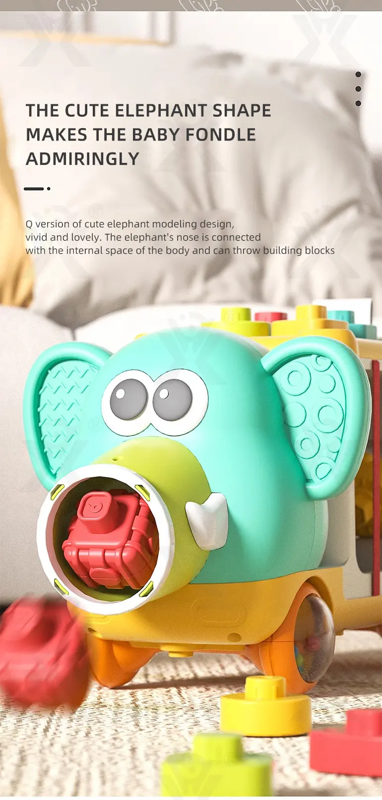 Educational Toys, Elephant Stacking Toys, Interesting Building Blocks (TG4894355) — product detail panel 3
