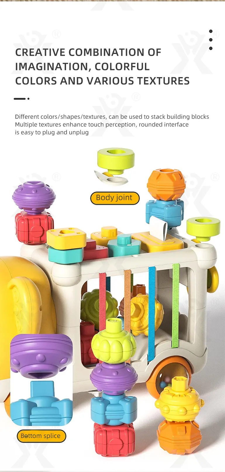 Educational Toys, Elephant Stacking Toys, Interesting Building Blocks (TG4894355) — product detail panel 6
