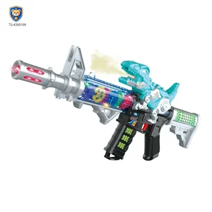 Dinosaur Electric Toy Guns with LED Lights, Sounds & Spray