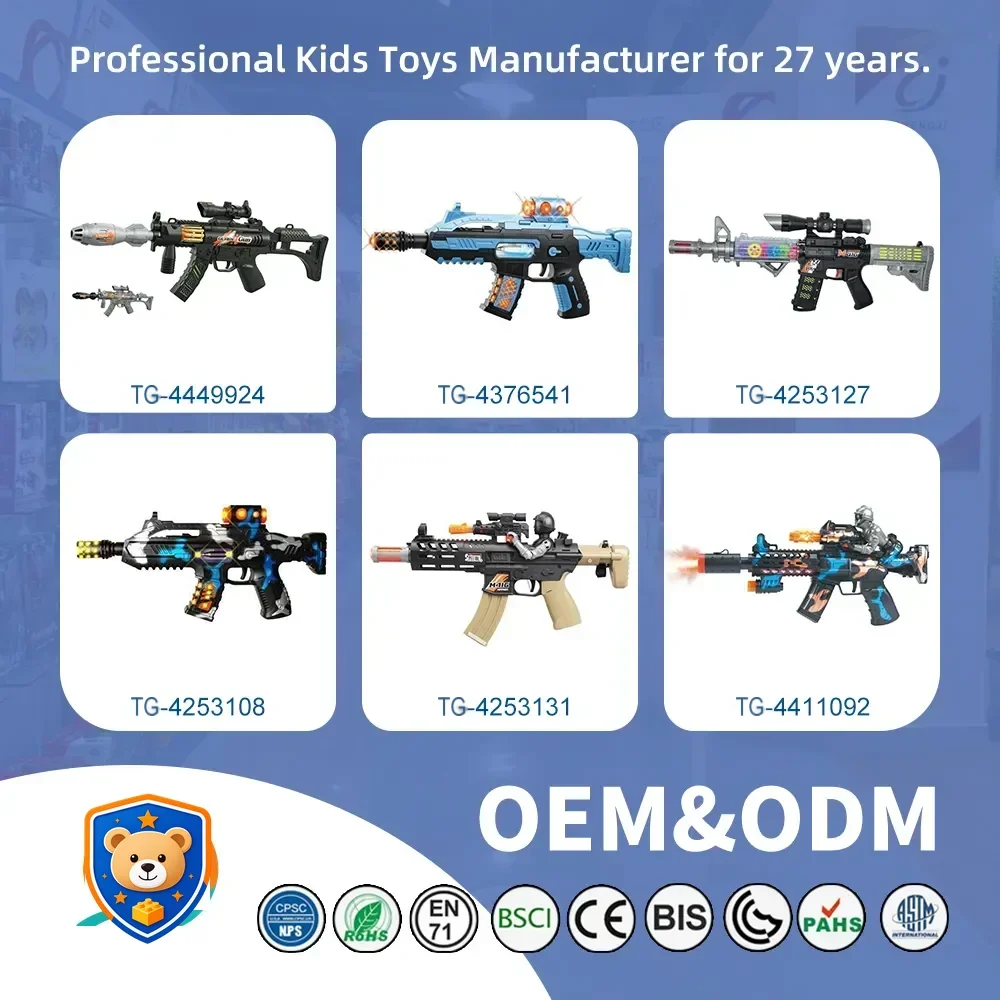 Dinosaur Electric Toy Guns with LED Lights, Sounds & Spray — product view 4