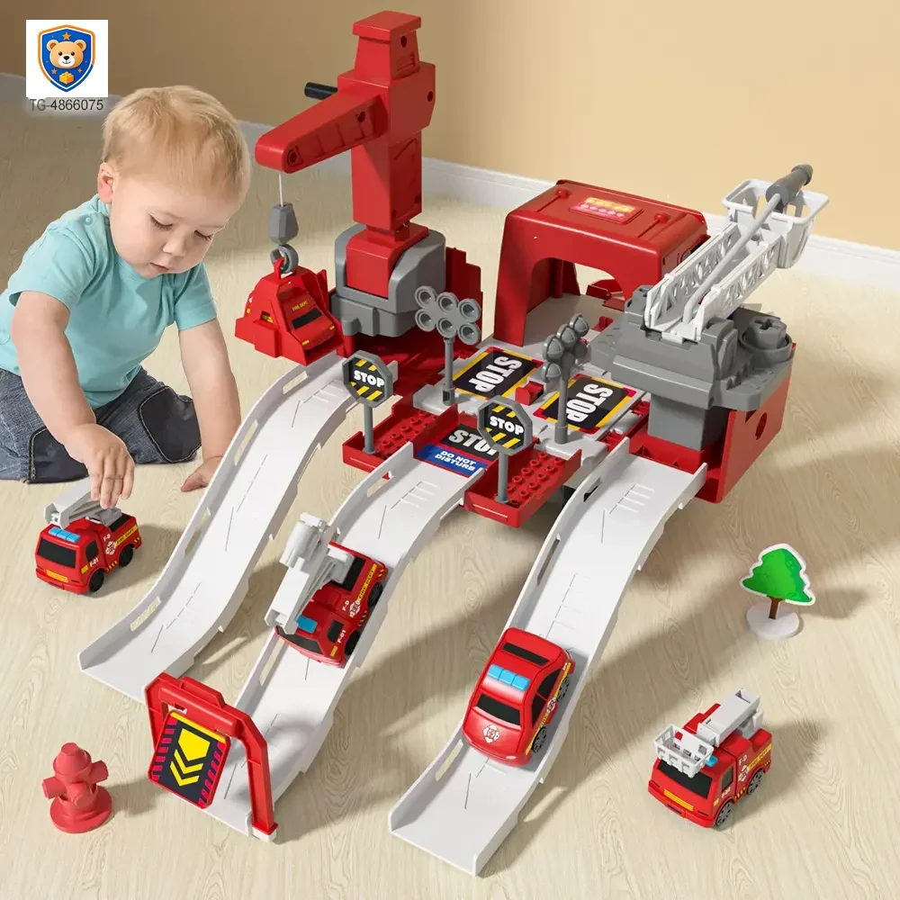 Fire Truck Toy Sets, With Deformable Track, Support OEM/ODM — product view 3