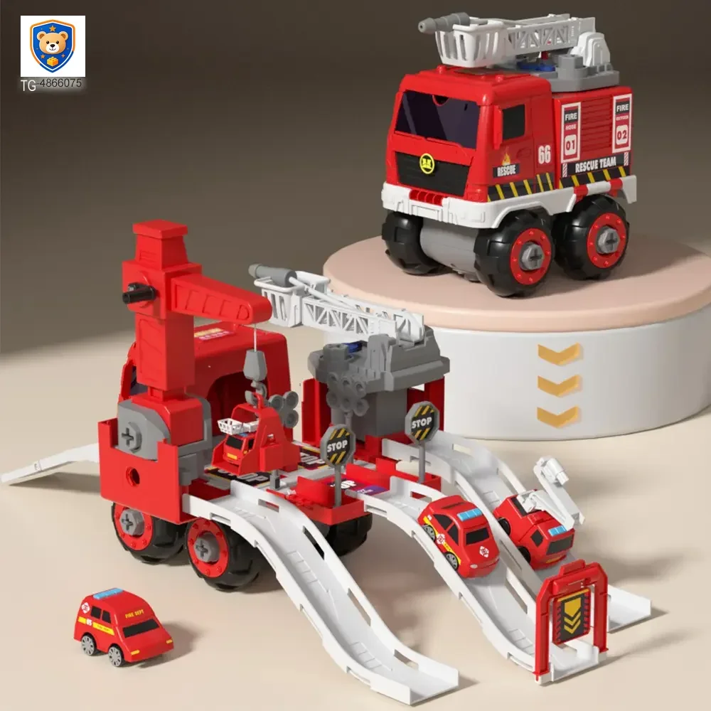 Fire Truck Toy Sets, With Deformable Track, Support OEM/ODM — product view 4