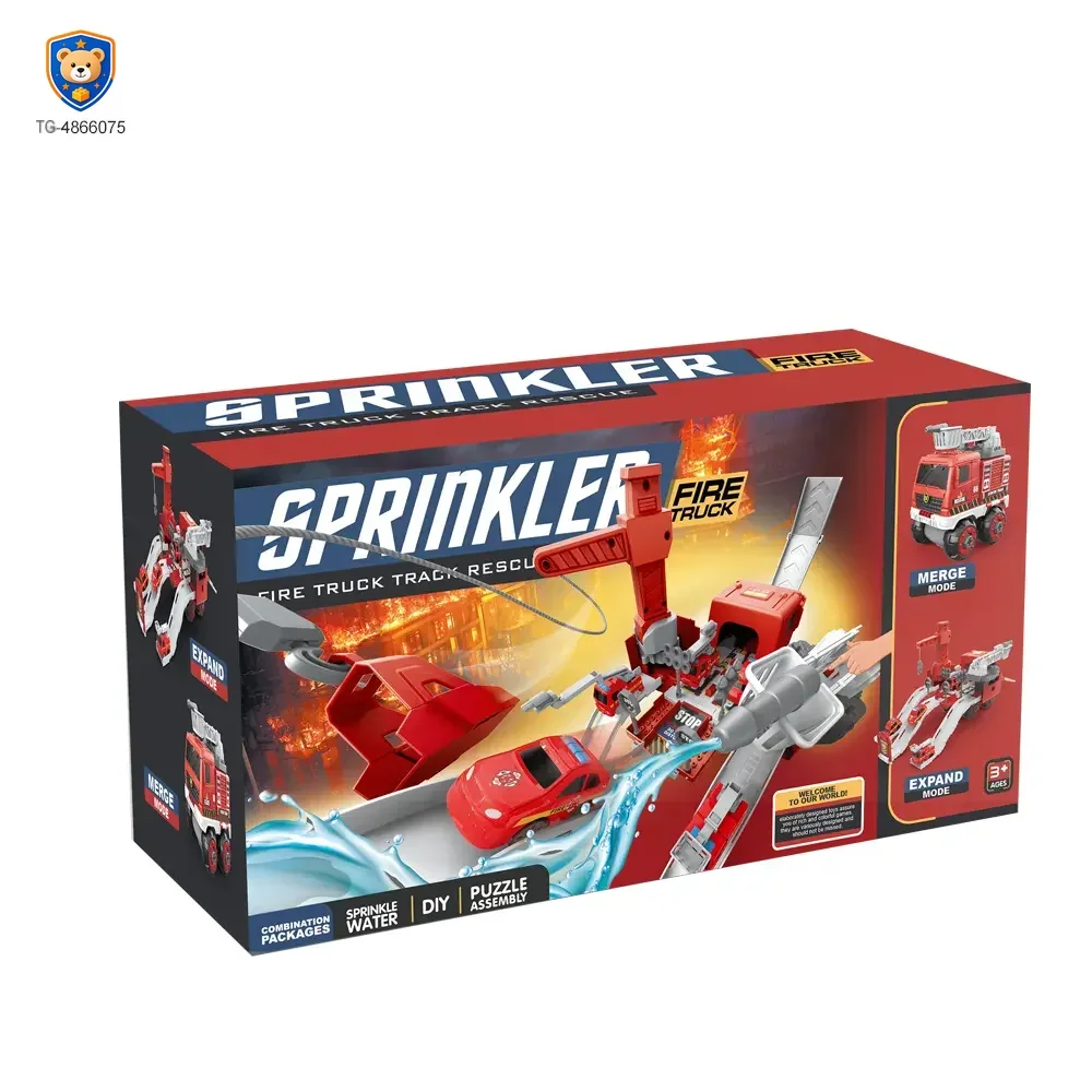 Fire Truck Toy Sets, With Deformable Track, Support OEM/ODM — product view 5