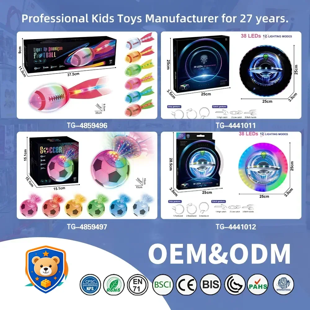 Light Up American Football Toys, with Rainbow Light Trails, Perfect for Night Games — product view 6