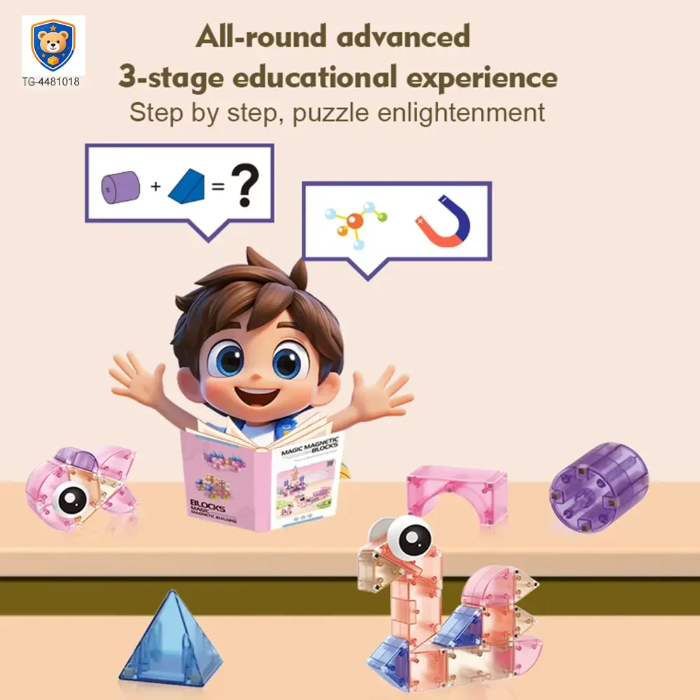 Magic Magnetic Building Block Sets, Kids‘ Fairy Tale Building Block Toys, Wholesale and Customizable — product view 4