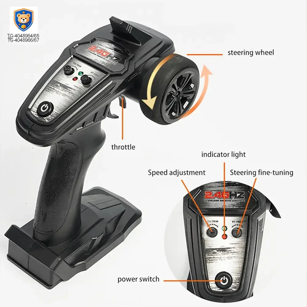 High-Speed RC Cars, 36km/h, 1:16 Simulation Car Body, Six Colors Available — product view 12