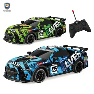 Remote Control Racing Car, 1:18 Scale Ducati Co-branded with LED Lights and Glow Tires