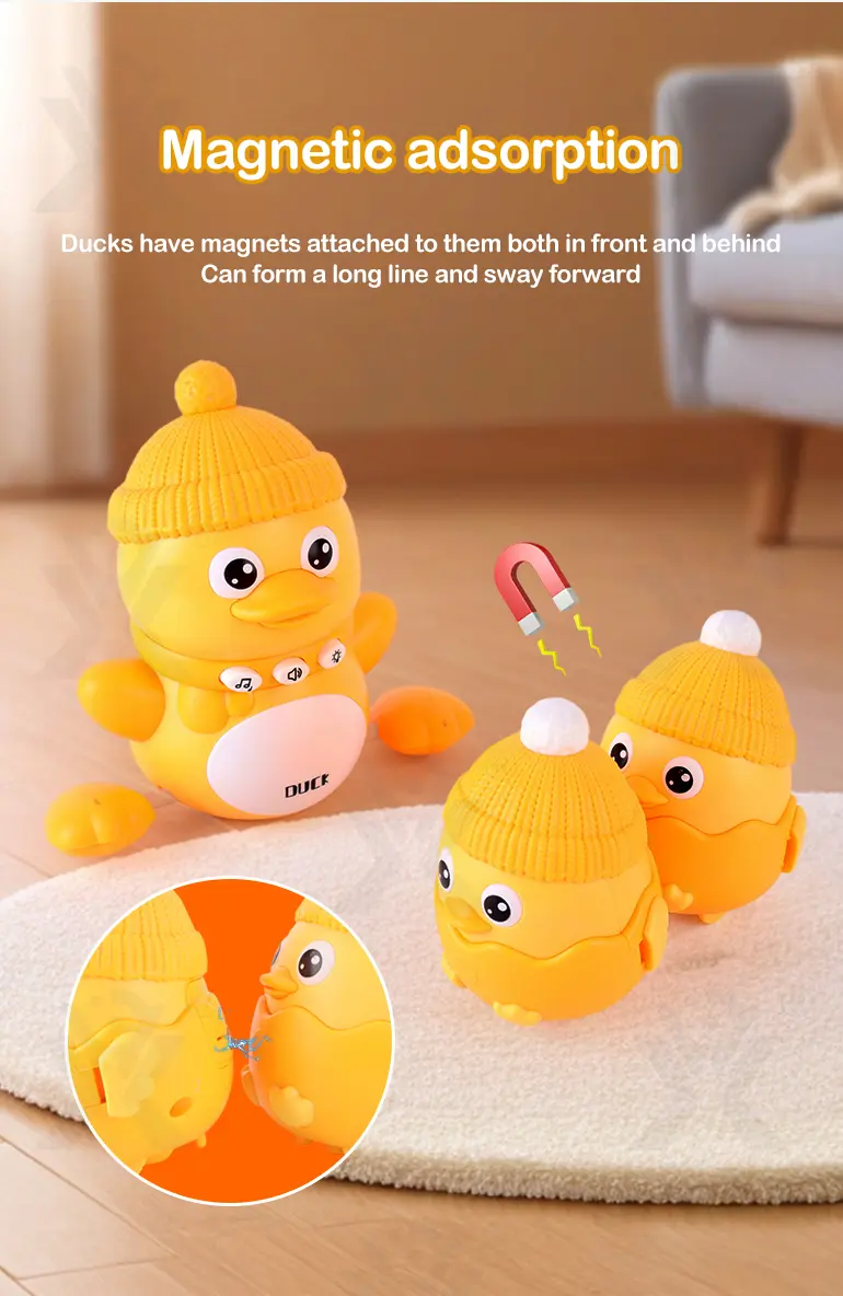 Magnetic Crawling Duck Toy for Babies-Music, Light & Interactive Play (TG4900006) — product detail panel 3