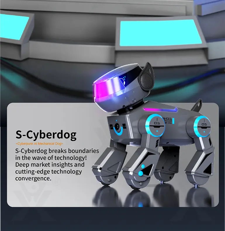 Smart Toy Robot Dogs​ with Remote Control, Dance & Light Show (TG4892098) — product detail panel 2