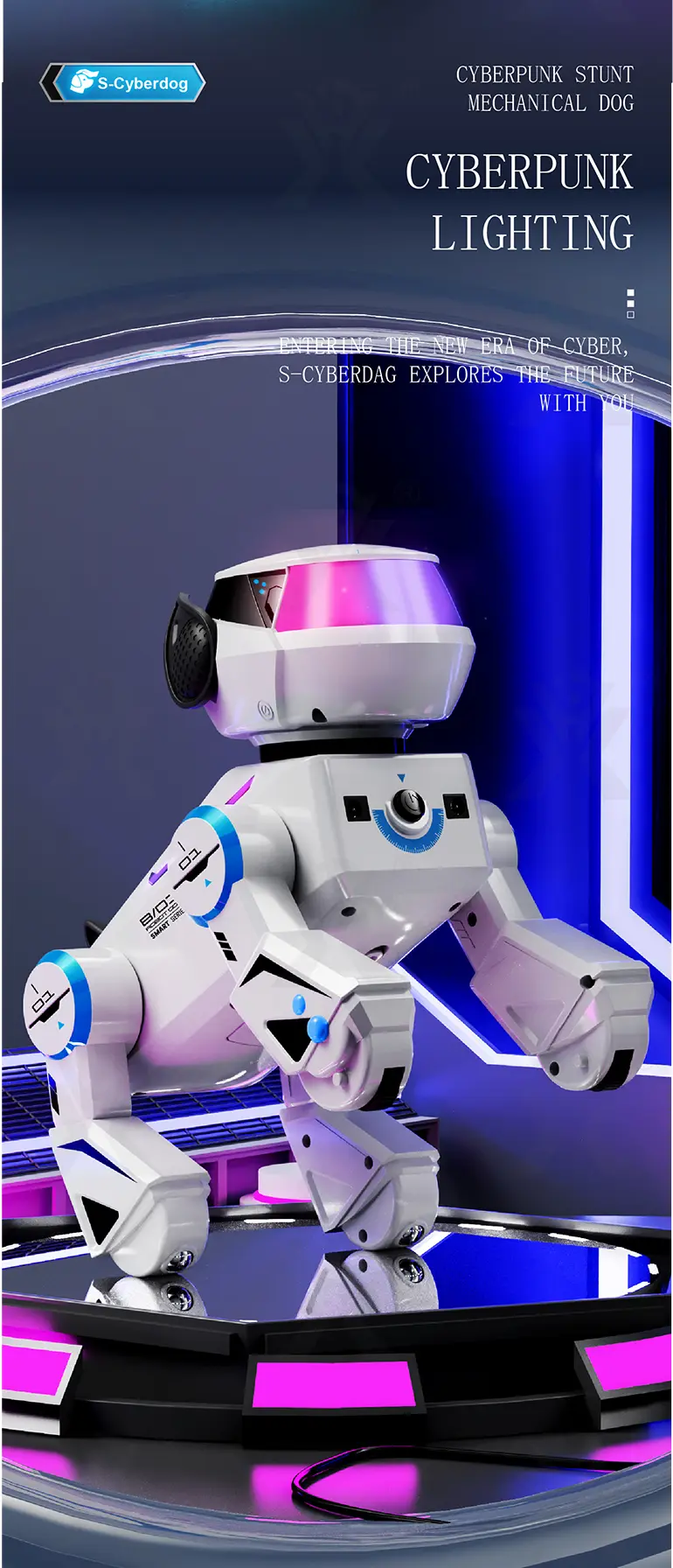 Smart Toy Robot Dogs​ with Remote Control, Dance & Light Show (TG4892098) — product detail panel 4