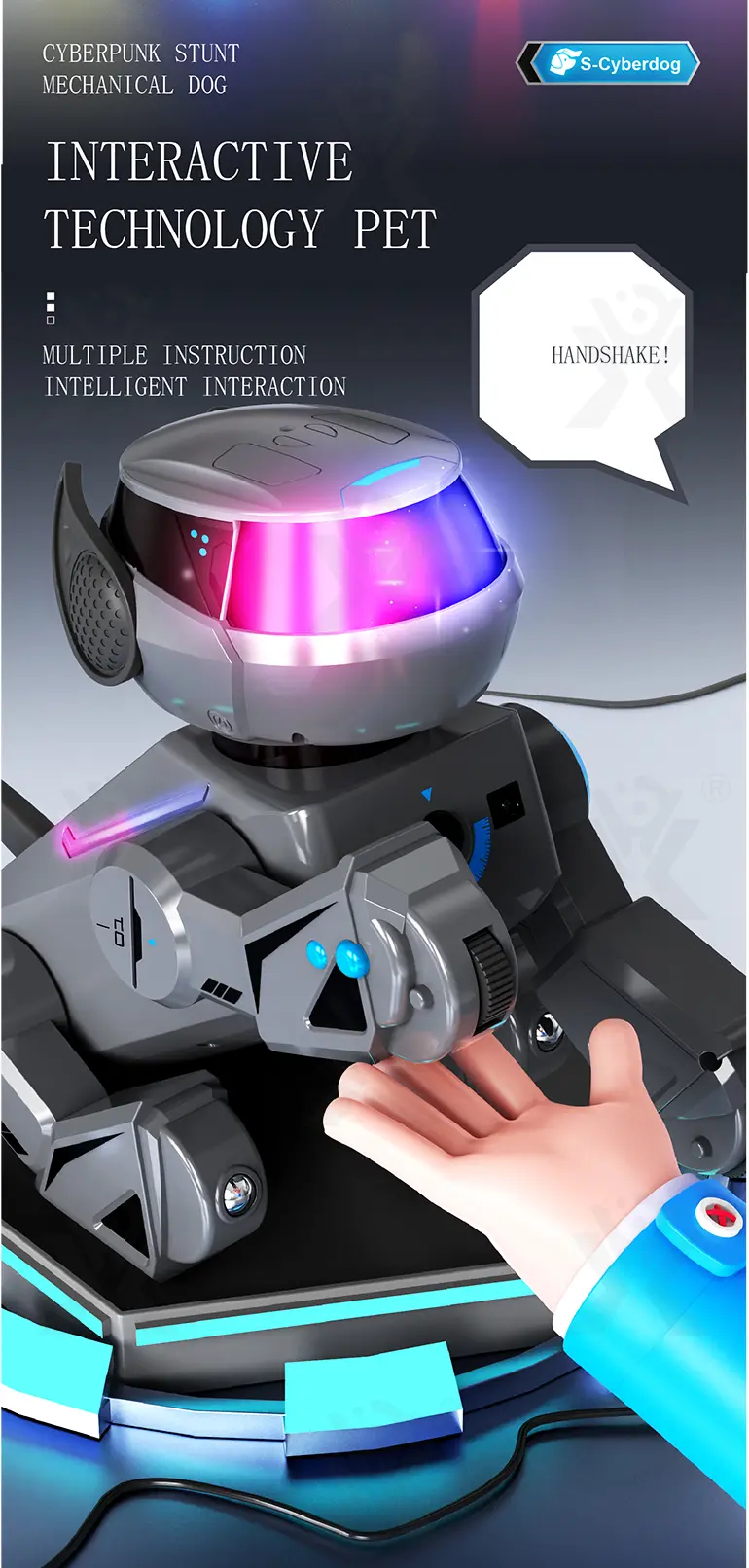 Smart Toy Robot Dogs​ with Remote Control, Dance & Light Show (TG4892098) — product detail panel 8