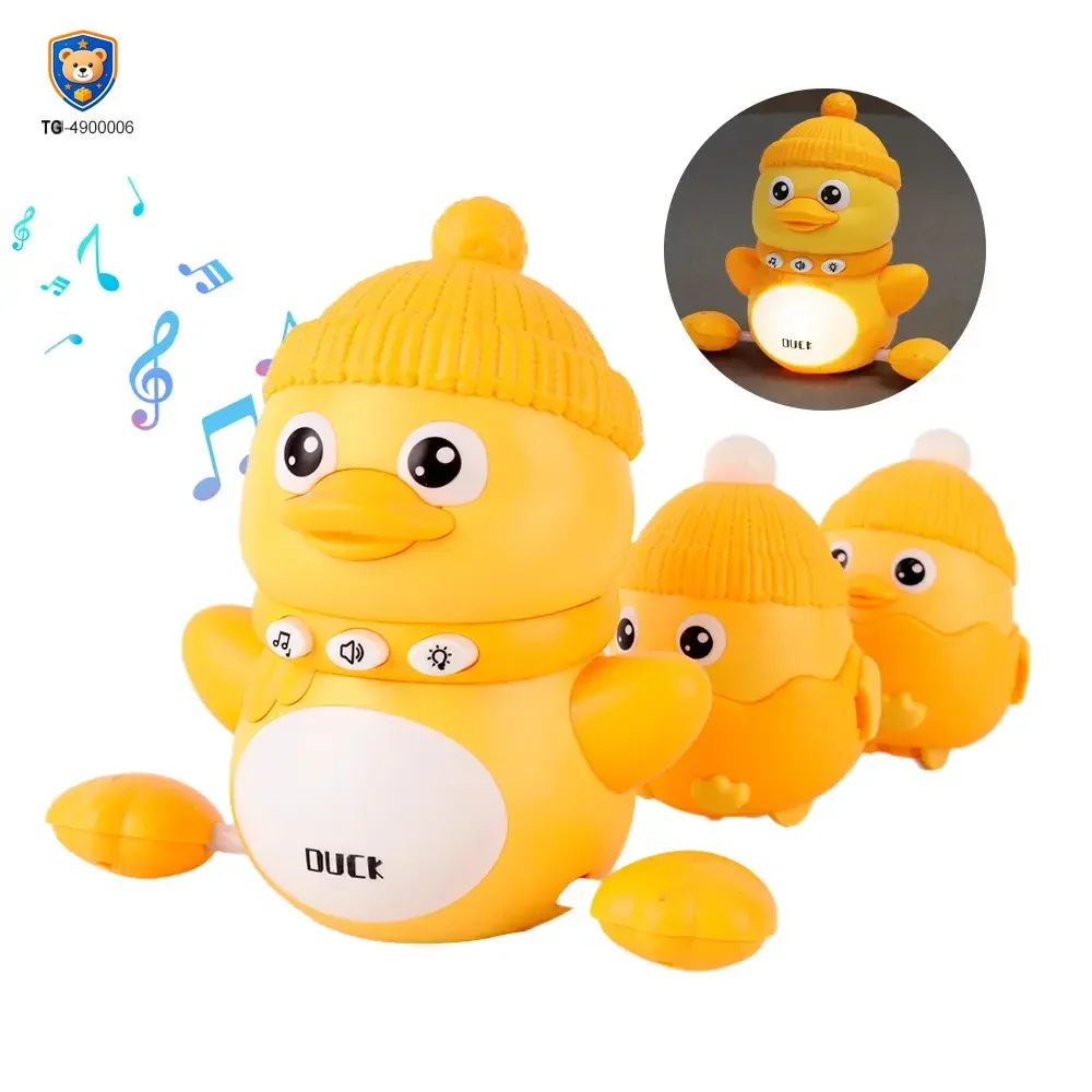 Magnetic Crawling Duck Toy for Babies-Music, Light & Interactive Play — product view 1