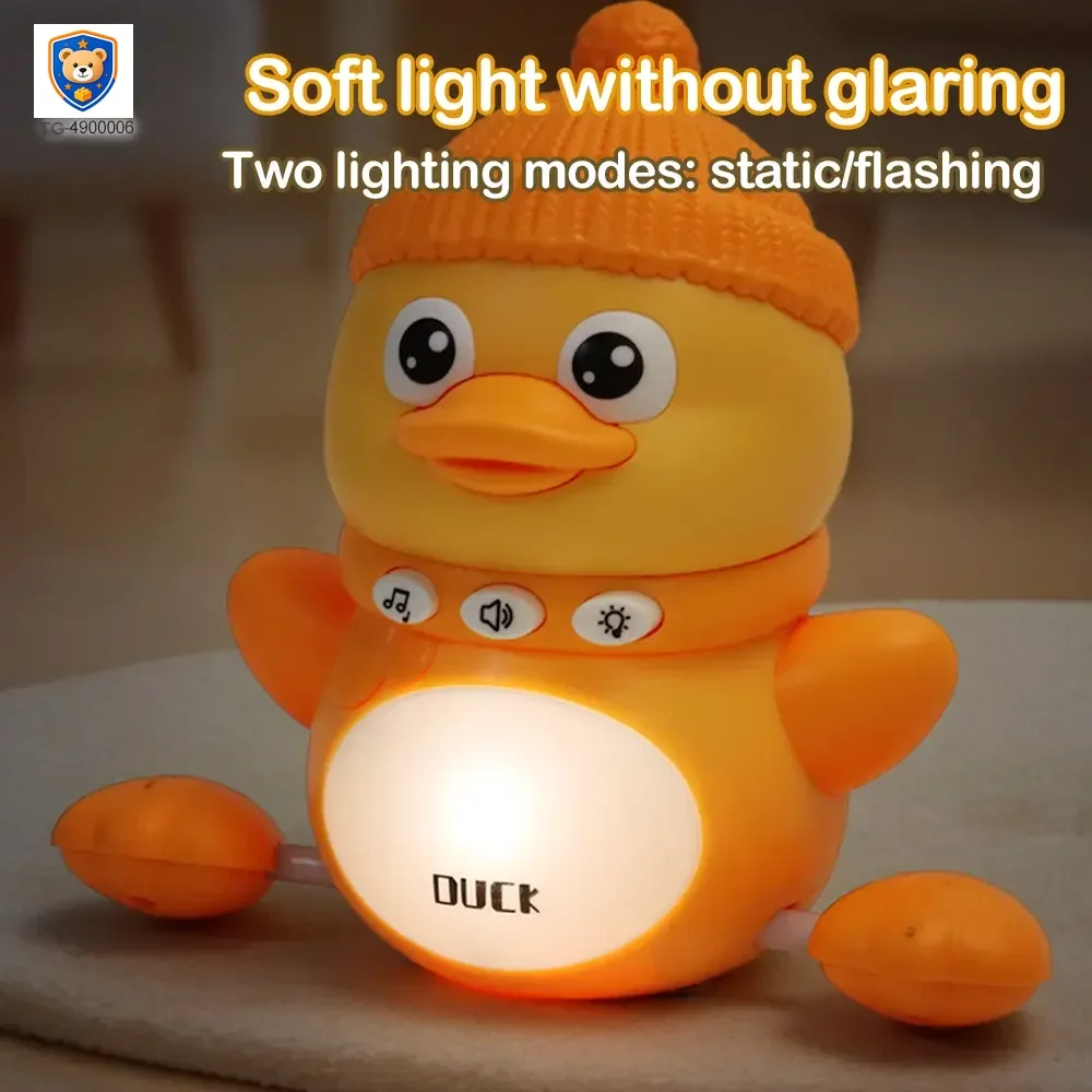 Magnetic Crawling Duck Toy for Babies-Music, Light & Interactive Play — product view 4