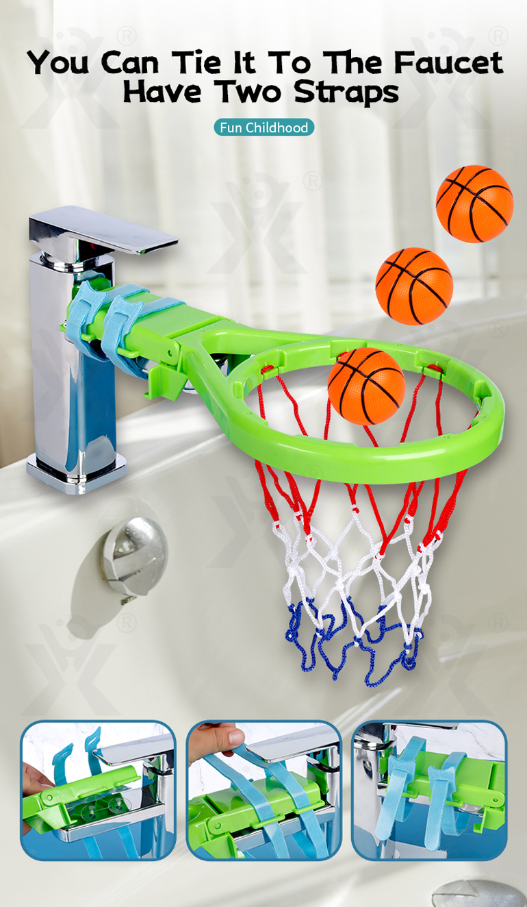 2-in-1 Kids’ Bath Basketball Hoop Toy with Suction Cups & Straps (TG4328192) — product detail panel 2