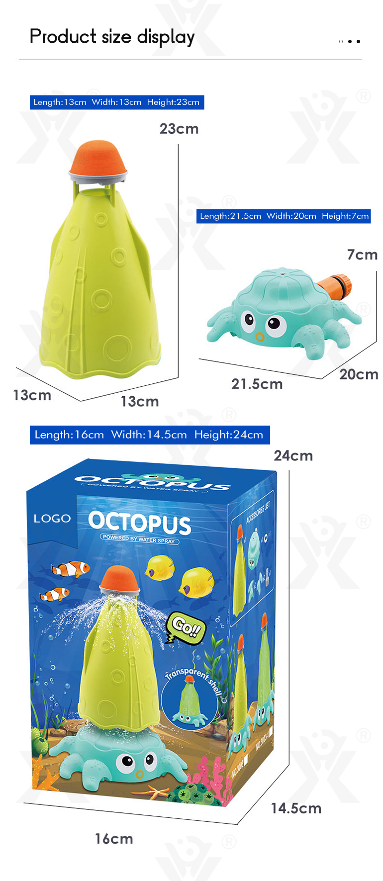 Octopus Sprinkler Toys (TG4262992) — product detail panel 11