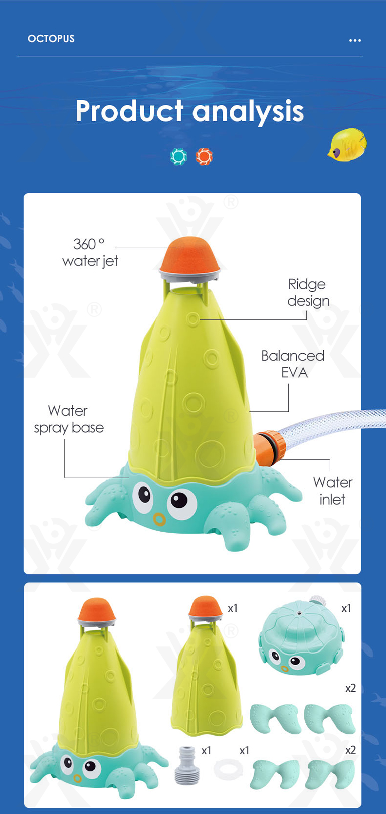 Octopus Sprinkler Toys (TG4262992) — product detail panel 9