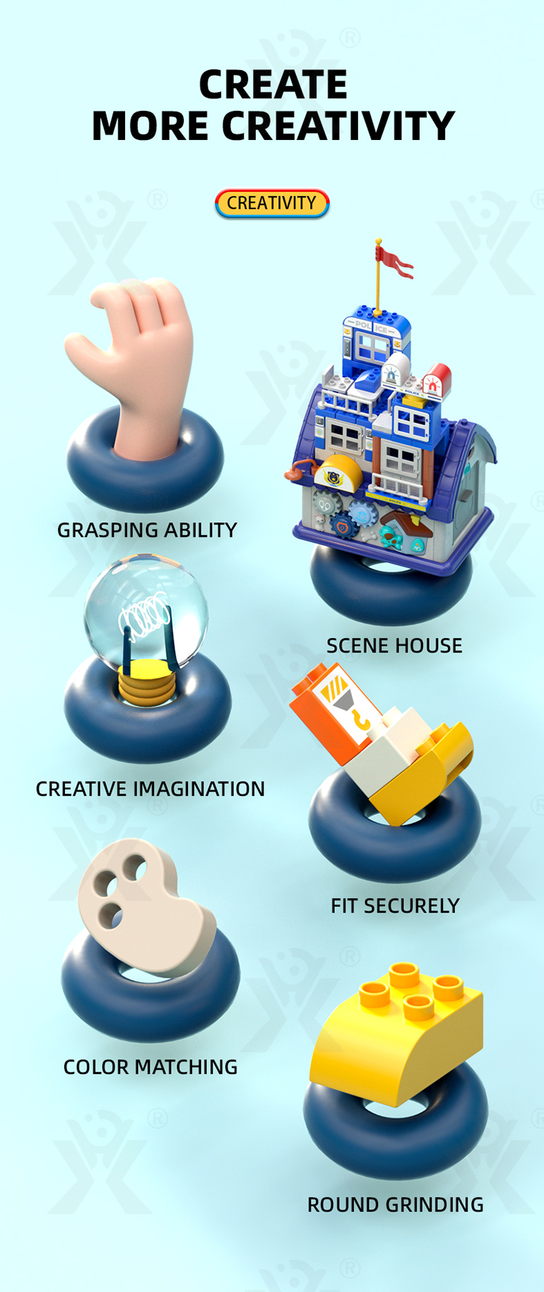 5-in-1 Police Station Building Blocks Toy for Kids (TG4299083) — product detail panel 2