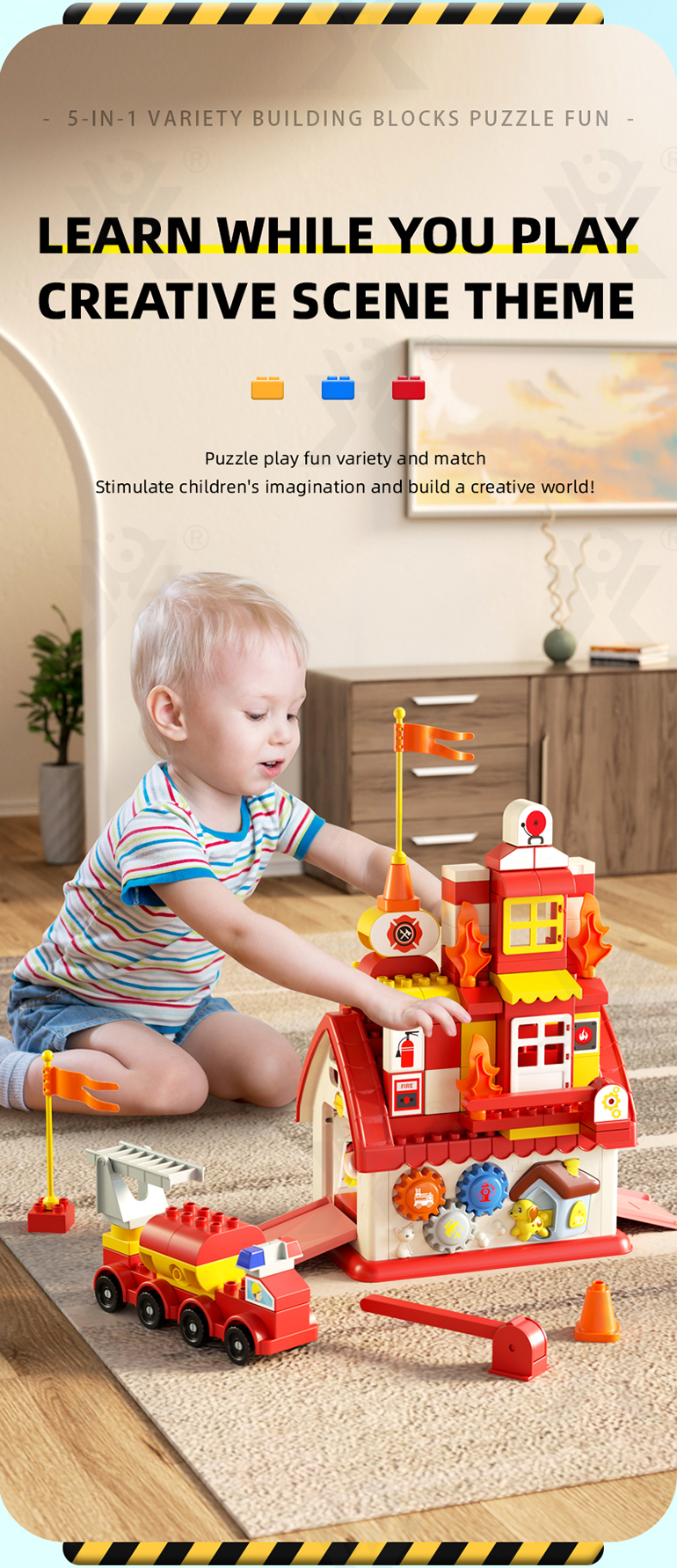 5-in-1 Police Station Building Blocks Toy for Kids (TG4299083) — product detail panel 3