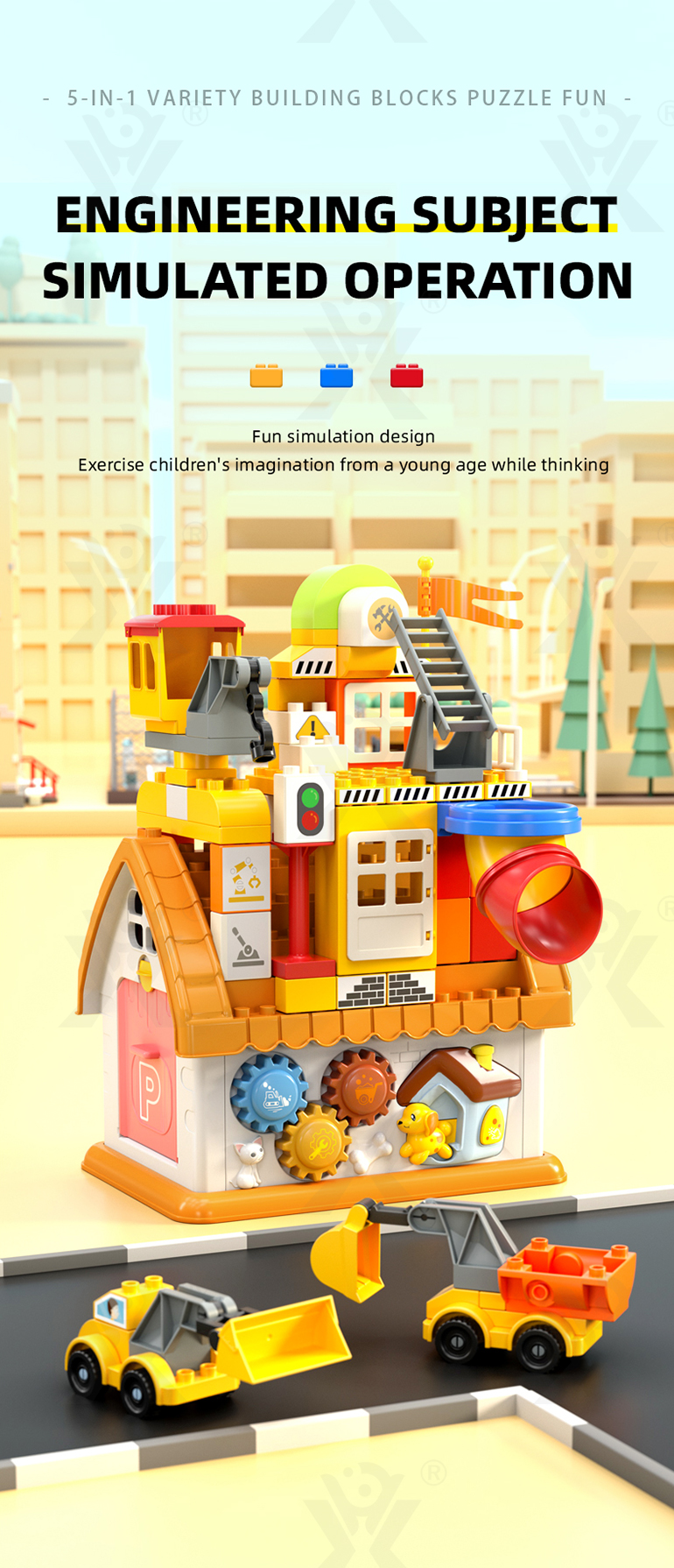 5-in-1 Police Station Building Blocks Toy for Kids (TG4299083) — product detail panel 4