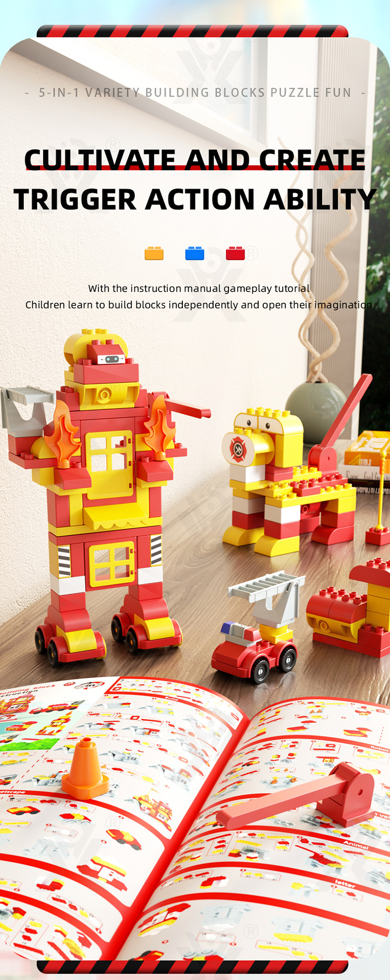 5-in-1 Police Station Building Blocks Toy for Kids (TG4299083) — product detail panel 9